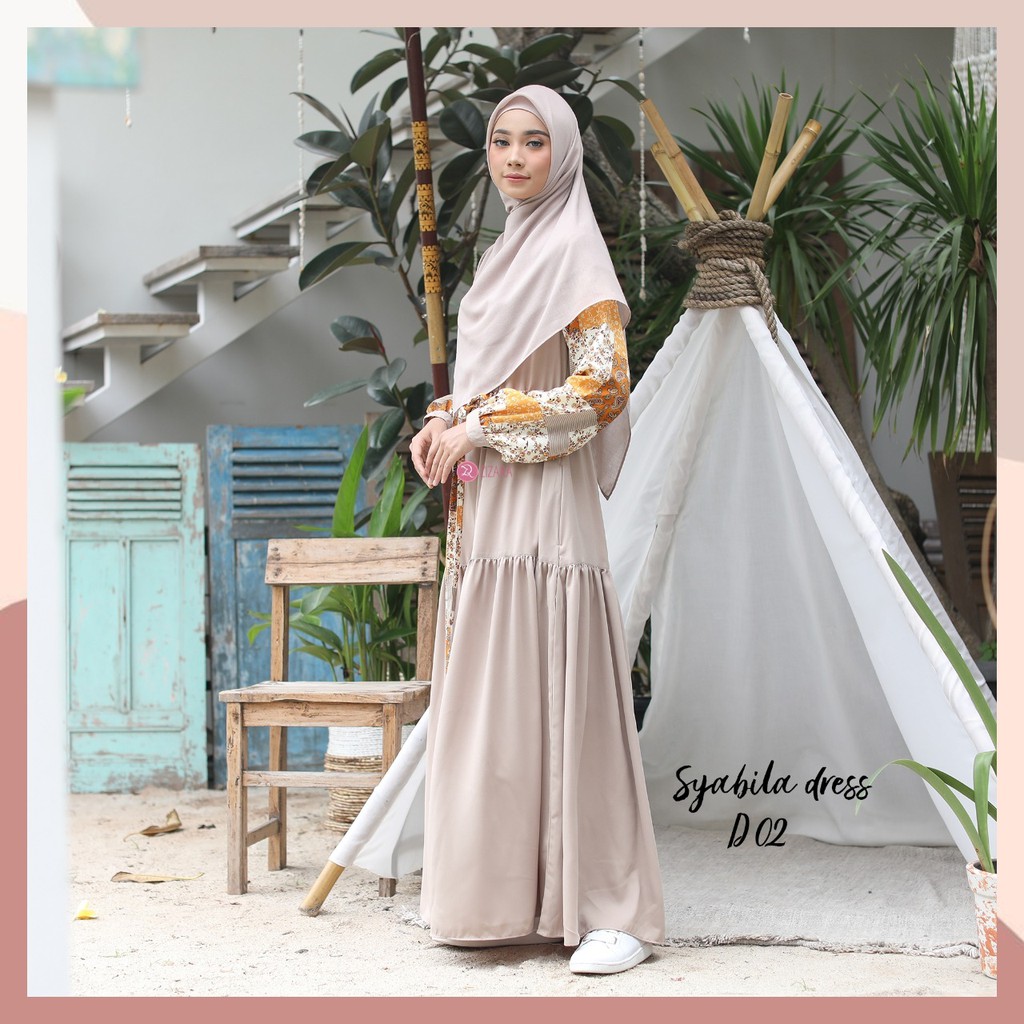 SYABILA DRESS || Gamis aSyari By Zizara