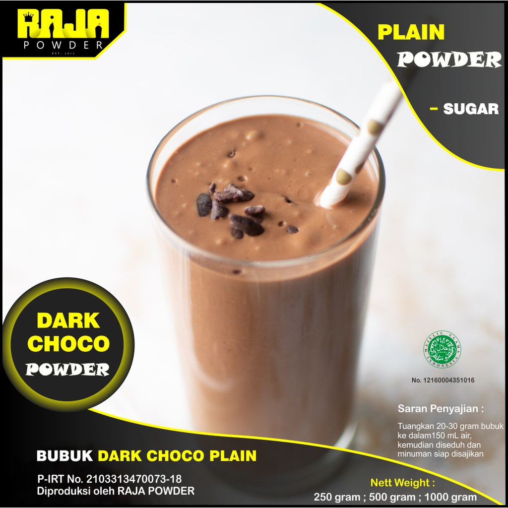 

Bubuk Dark Choco Bubuk Minuman Dark Choco Powder 500 gram