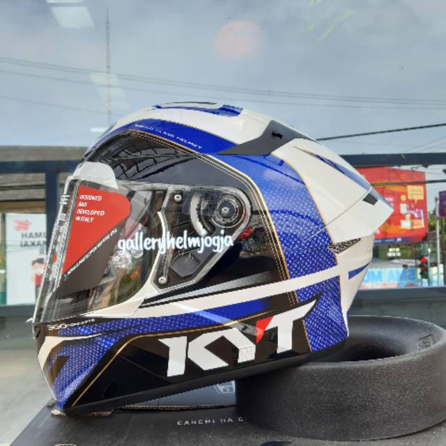 KYT TT COURSE GRAND PRIX BLUE/RED