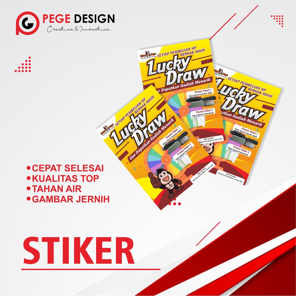 

CETAK STIKER UKURAN A3//UKURAN A3+