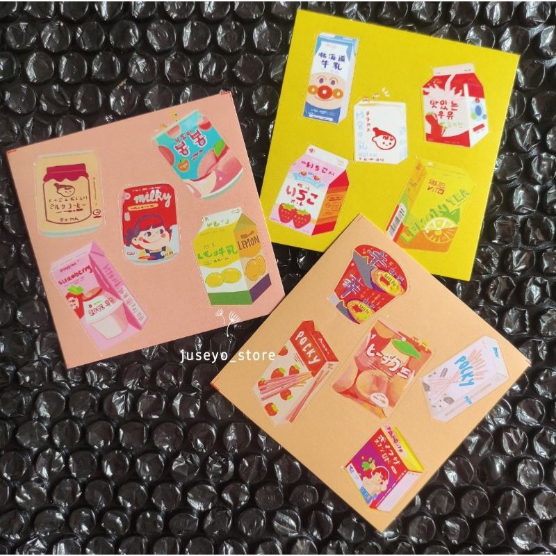 

stiker aesthetic Korean Snack