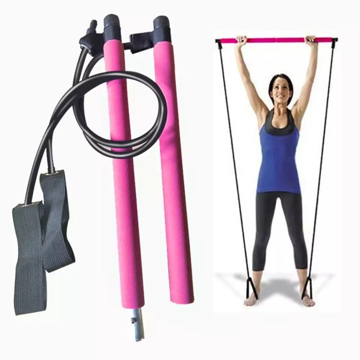 EM Alat pilates gym yoga alat fitness olahraga stick