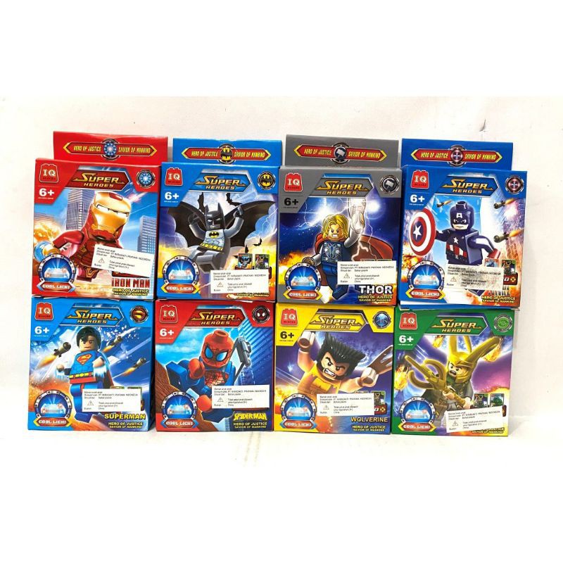 Bricks Lego Block Figure Superheroes Superhero Avengers 8pcs 910014