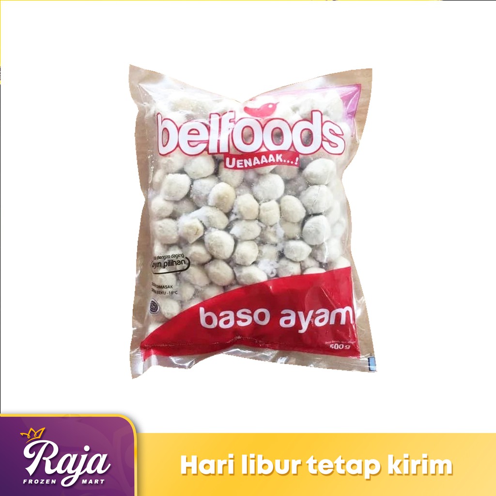 

Belfoods Uenaaak Baso Ayam Mini 500gr / Makanan Beku / Frozen Food / Baso / Kentang Beku