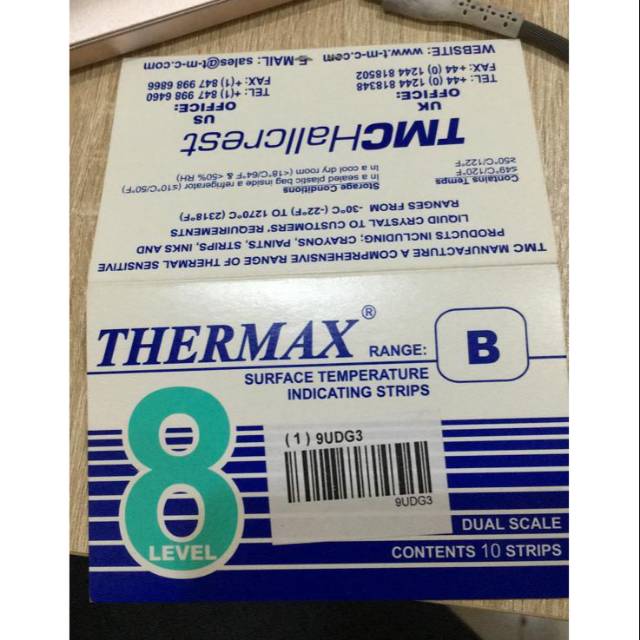 

THERMOPAPER STICKER TEMPERATUR - TYPE B