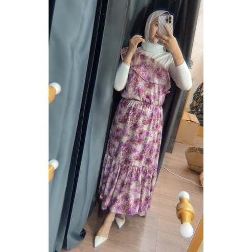 Dress zarva Floral import STOCK TERBATAS ‼️ // dress bangkok kekinian