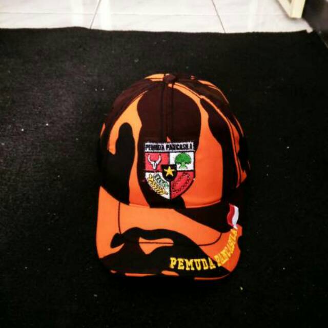 Topi Pemuda Pancasila Full Bordir loreng