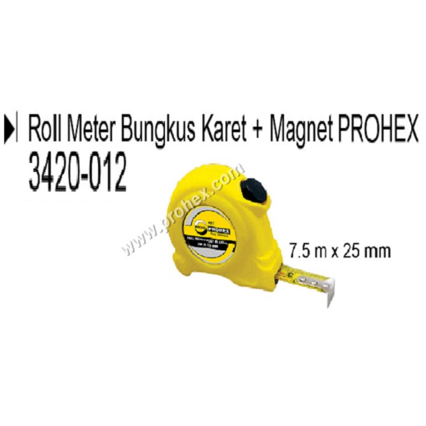 

Roll Meter Bungkus Karet + Magnet 3420-012