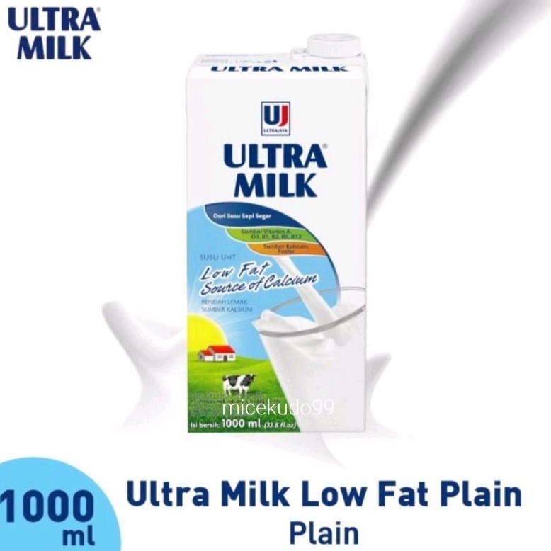 

ULTRAMILK SUSU UHT LOW FAT PLAIN 1 LITER ULTRA MILK 1000ML