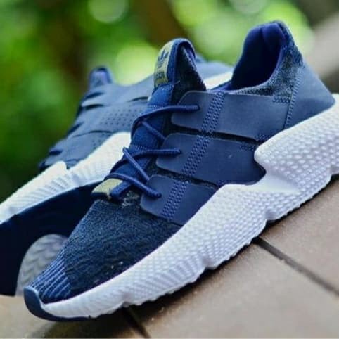 Sepatu Adidas Prophere Navy Biru tua Sneakers Olahraga Sport Running Fitnes Pria Wanita Kado Hadiah