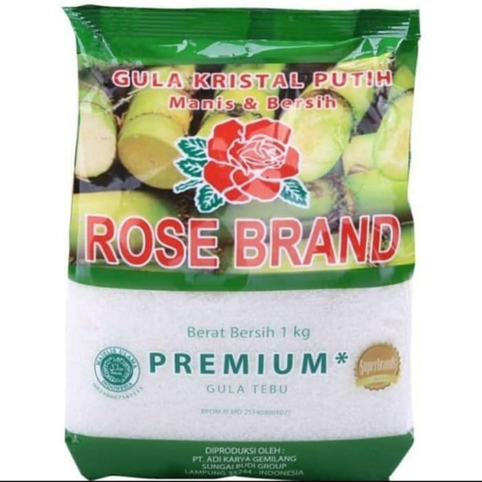 

Dijual Rose Brand Gula Putih Premium 1kg Diskon