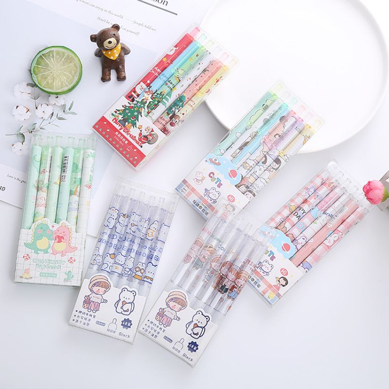 

Pena Set (6 Pcs) Berkarakter/Bermotif Lucu