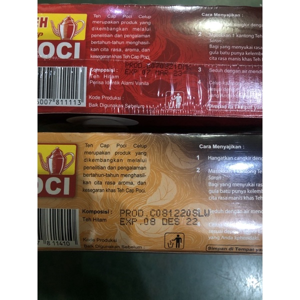 Teh POCI Celup isi 25 Kantong Box 50 gr