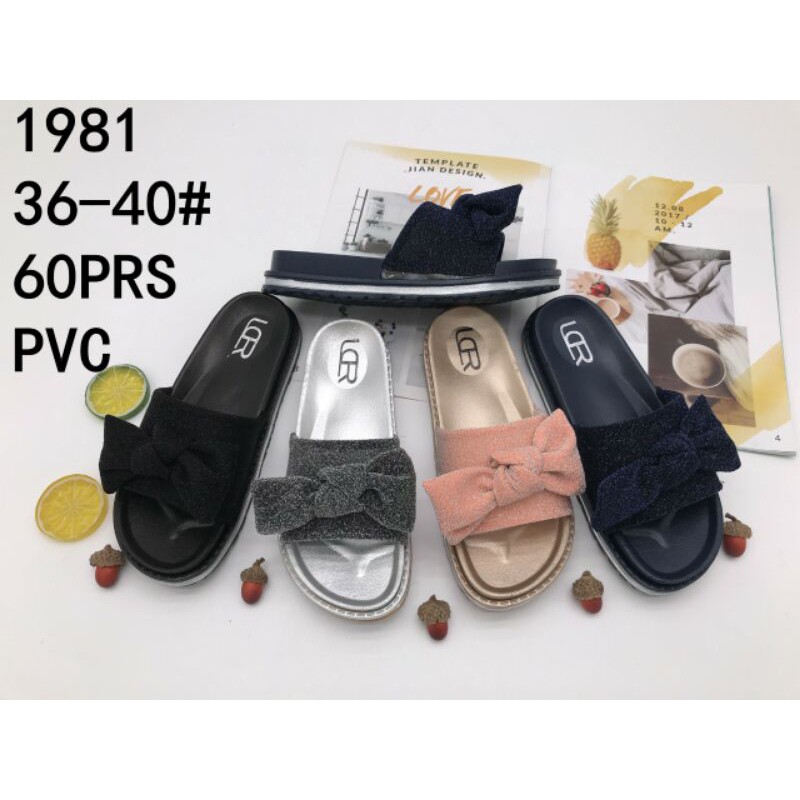 SANDAL WEDGES WANITA SUPER CANTIK / SANDAL PITA GLITER LCR