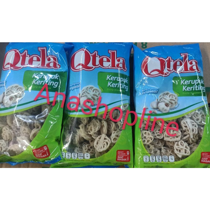 Qtela kerupuk keriting / Krupuk seblak / snack / camilan