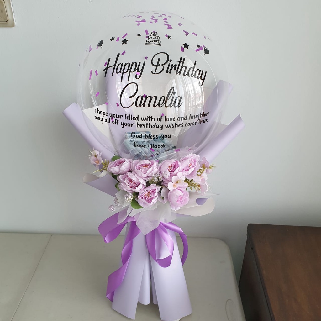 Buket Balon Isi Uang