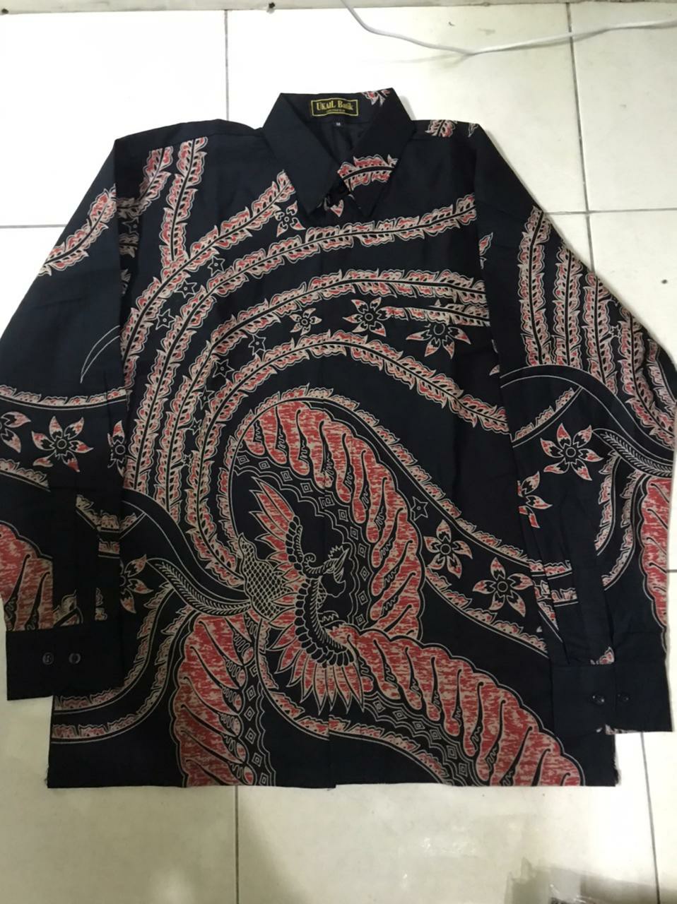 Jiwatrisna Kemeja Batik Pria Lengan Pendek Full Furing Bahan Katun Sragenan