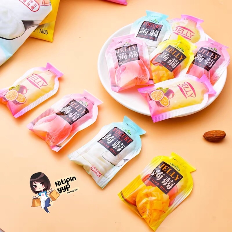 [HALAL] Konnyaku COZZO Fruit Jelly Zero Fat - Snack Konjac Juice Jelly Buah mirip Orihiro Jelly Jepang - Cemilan Jelly Sehat (160gr)