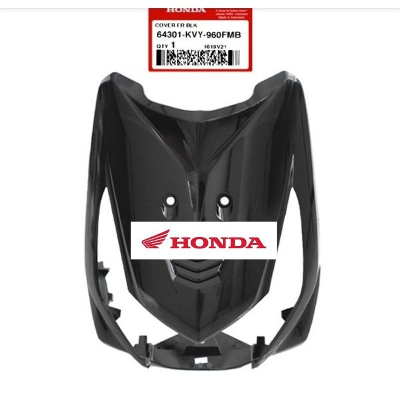 Tameng depan panel lampu depan beat karbu warna hitam KVY 64301-KVY-960FMB
