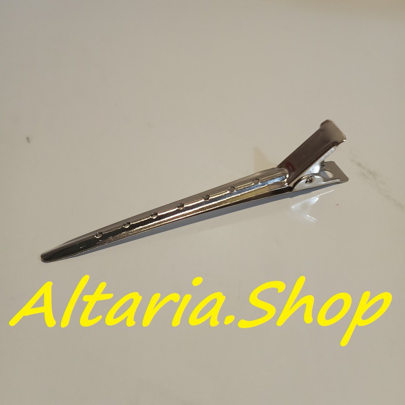 Jepit Bebek Stainless / Jepit Rambut Salon Makeup ( 12pcs )O
