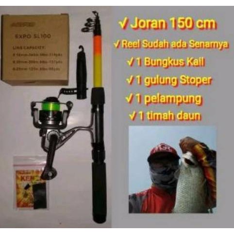 Alat pancing 1 Set Lengkap tinggal pakai