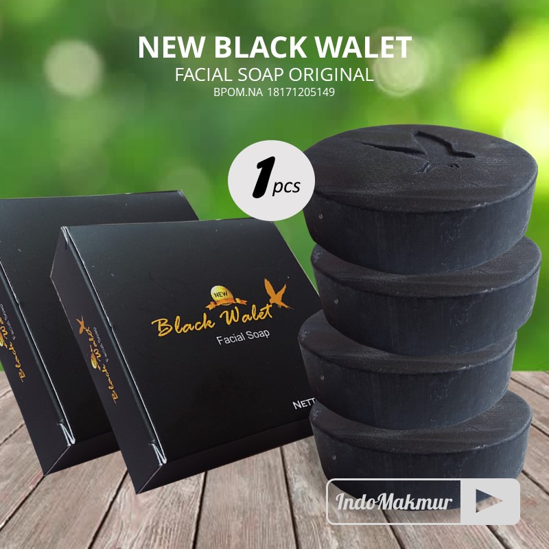 Jual [Termurah] Sabun New Black Walet Asli Original Facial Soap Anti Jerawat BPOM | Black Wallet | Shopee Indonesia