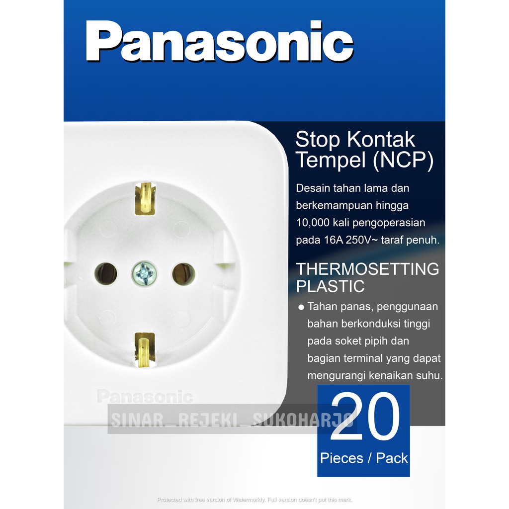 Panasonic Stop Kontak WKJ1131 Outbow Soket Tempel OB WKJ1131 Alphacube