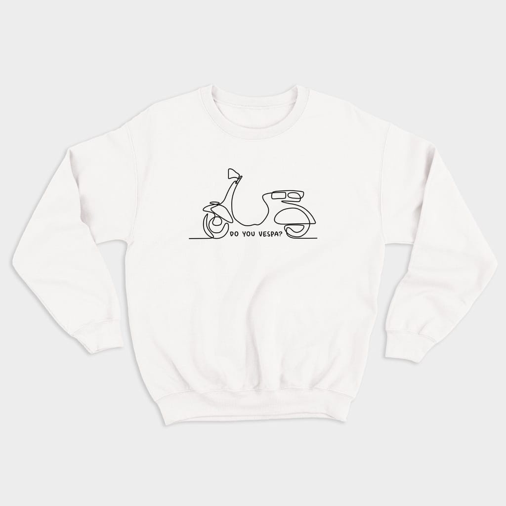 DO YOU VESPA SWEATER UNISEX - BAJU TEBAL HALUS - ATASAN KEKINIAN PREMIUM