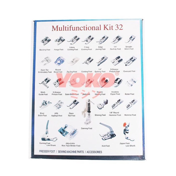 Sewing | Sepatu Set 32 Pcs Set Mesin Jahit Portable