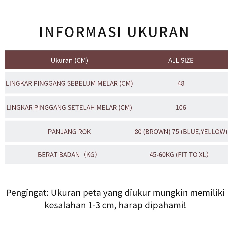 rok kotak kotak panjang high waist rok span tartan wanita