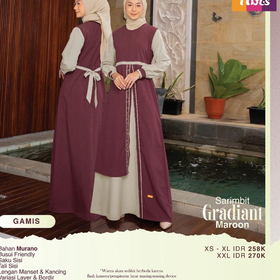 Model Baru.. BAJU SARIMBIT GRADIANT MARON NIBRAS TERBARU 2022 PAKAIAN