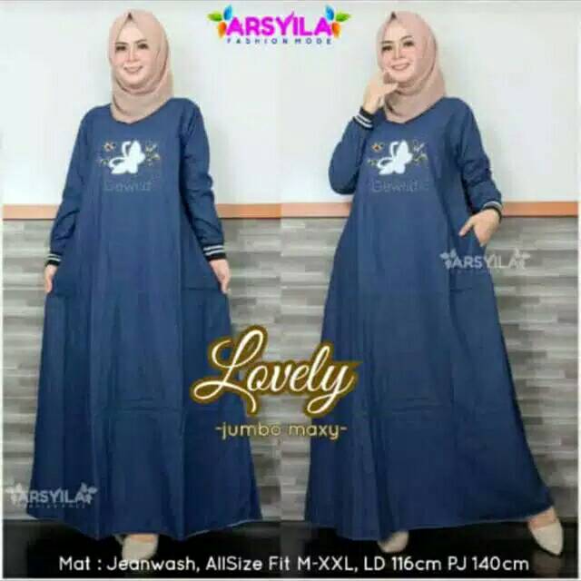 ORIGINAL PRODUCT《Ld116-pj140cm》PREMIUM HQ LOVELY MAXY JUMBO SUPER MAYUNG GAMIS IMPORT ORI 100%