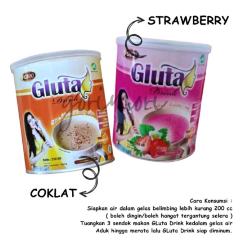 

Gluta Drink / Minuman Pencerah Kulit / Gluta Drink Original
