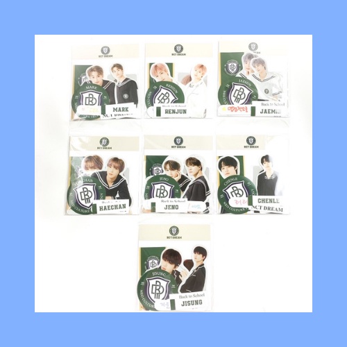 NCT DREAM BACK TO SCHOOL KIT LUGGAGE STICKER & PHOTOCARD SET OFFICIAL - NCT NCT DREAM MERCH OFFICIAL