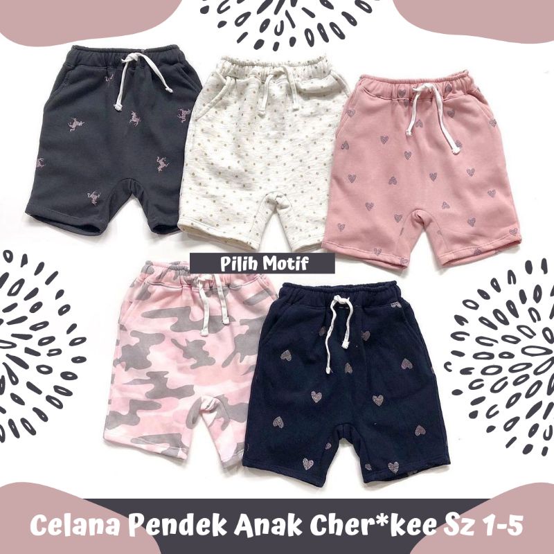 Celana Pendek Anak Perempuan Sz 1 2 3 4 5 Th