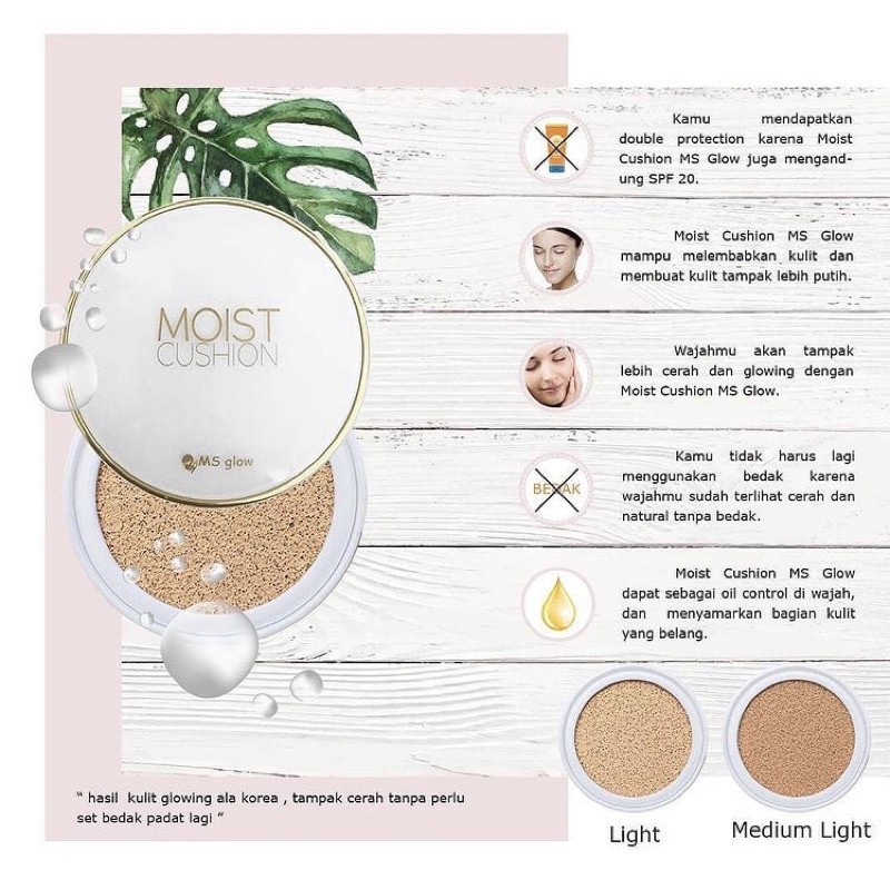 ULTRA MOIST CUSHION MS GLOW/CUSHION LIGHT/CUSHION MEDIUM ORIGINAL 100%