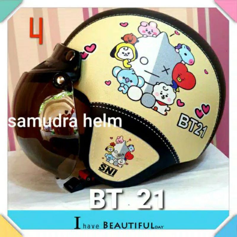 Helm bogo wanita Helm bogo untuk dewasa Helm kulit