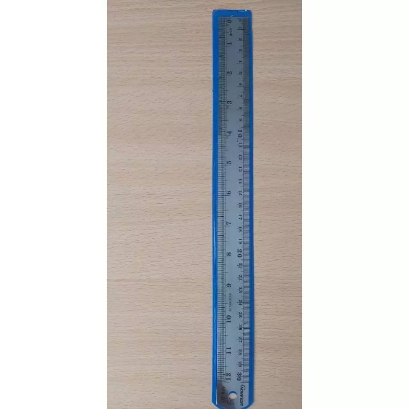 penggaris besi Amanda 30cm Stainless Steel Ruler Penggaris Besi 30 cm