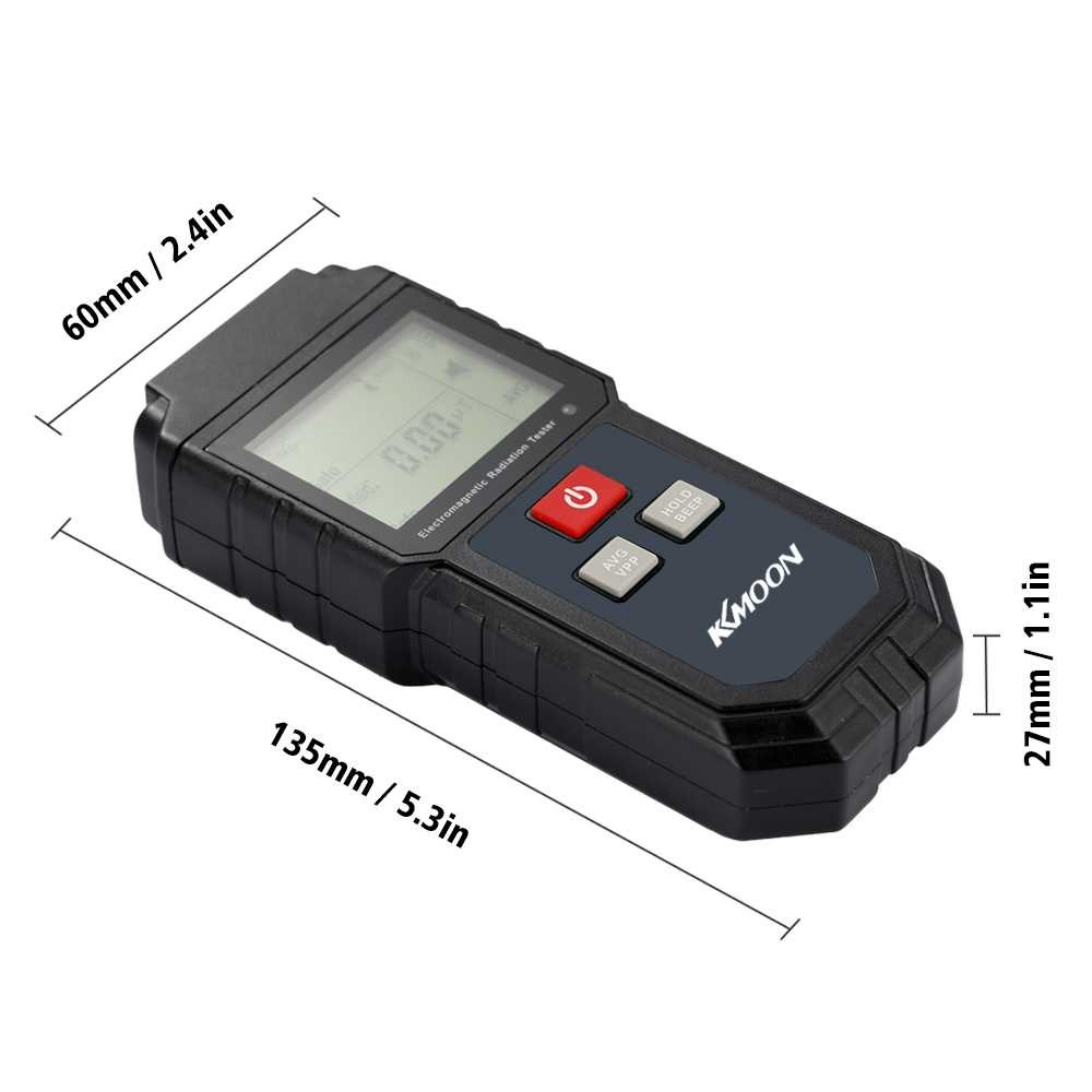 FatihShop KKmoon Electromagnetic Radiation Magnetic Field Dosimeter Detector