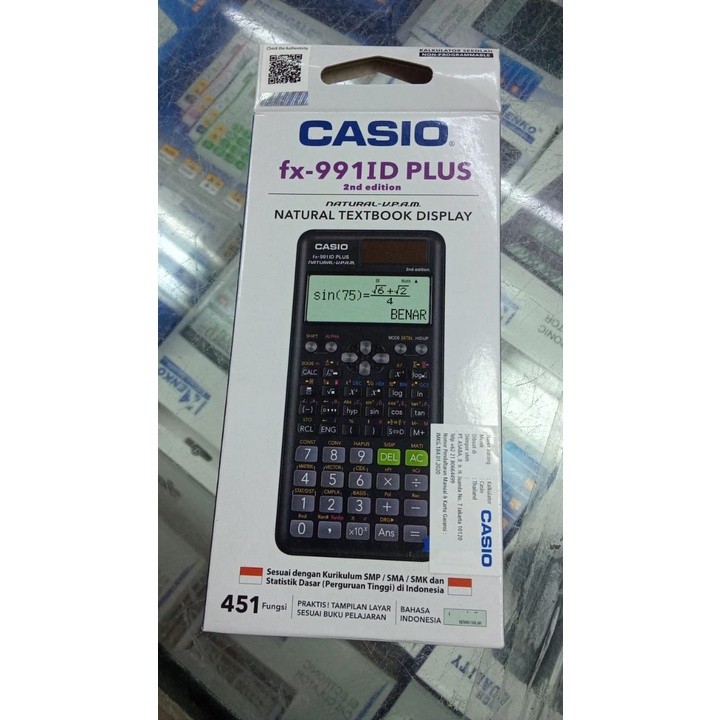 

HJK Calculator Casio FX 991 ID Plus 2nd Edition Original