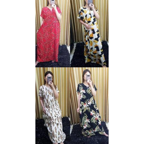 ۝ Daster busui panjang bahan katun rayon ○