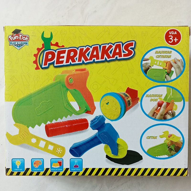 Mainan Malam Plastisin Fundoh Perkakas Tukang 28168