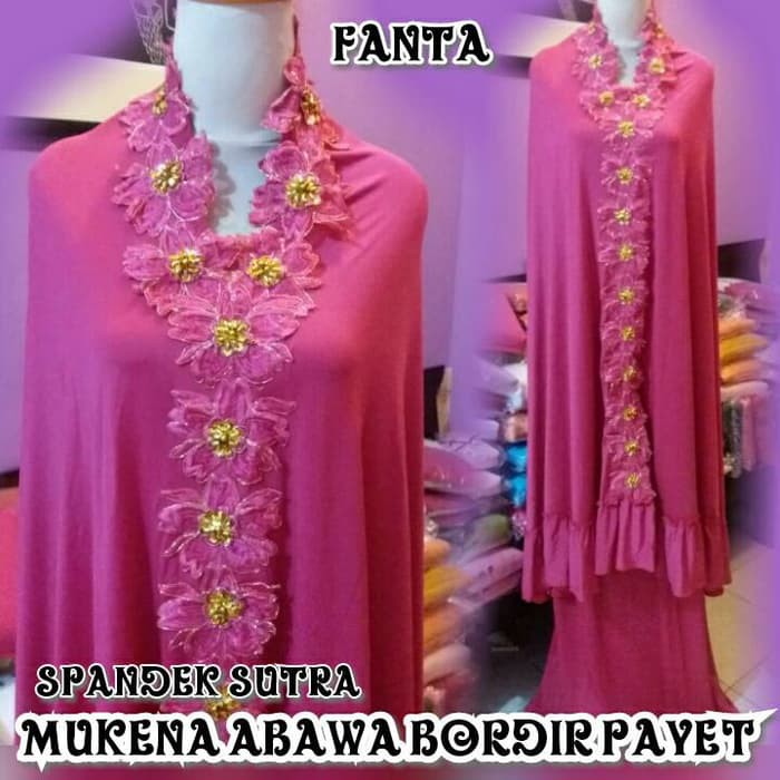 NEW MT MUKENA DUBAI ABAWA BORDIR PAYET FANTA | GROSIR MUKENA SURABAYA