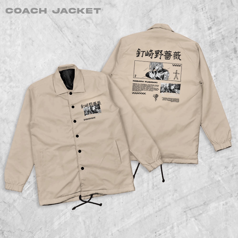 Fortglass Nobara Coach Jaket Pria Outwear Unisex Parasut