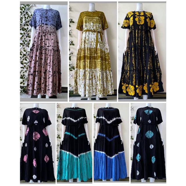 Daster panjang /daster Batik /sekdres batik/sekdres susun rayon mutiara/terlaris
