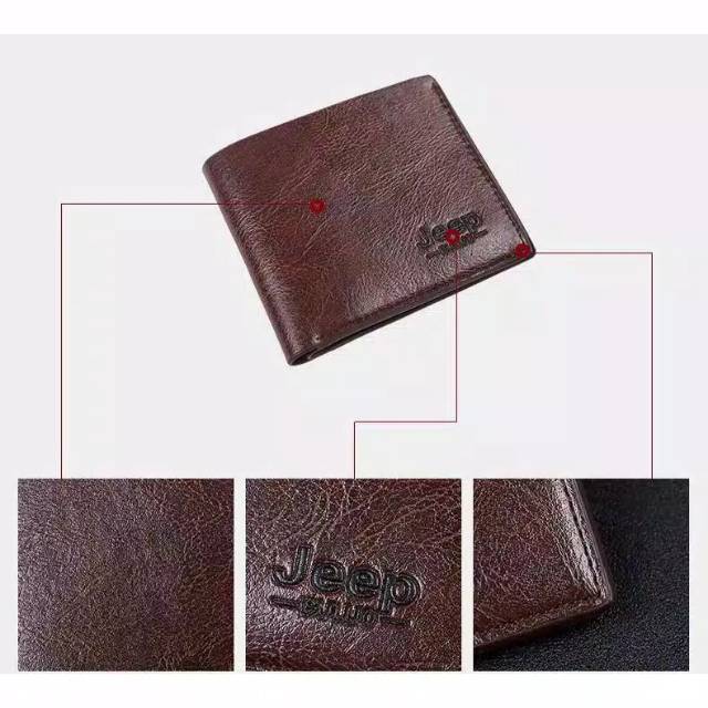 Dompet pria cowok import brand Jeep by zellshop