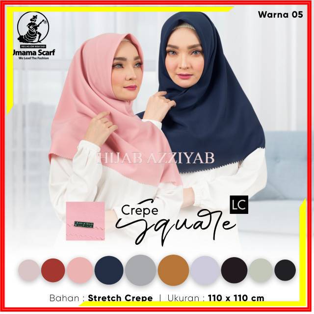 JILBAB SEGIEMPAT UMAMA CREPE SQUARE LASER UMAMA HIJAB UMAMA CREPE DIAMON GROSIR HIJAB TERMURAH