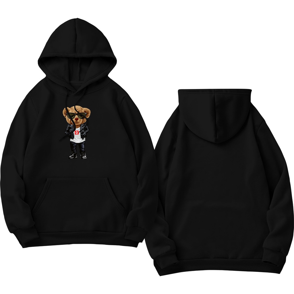 BRIGO Jumper Hoodie Beruang Metal II Sweater Hoodie BRIGO Sablon DTF Fleece Cotton M-XXL (Pria &amp; Wanita) Free stiker&amp;Gantungan Kunci