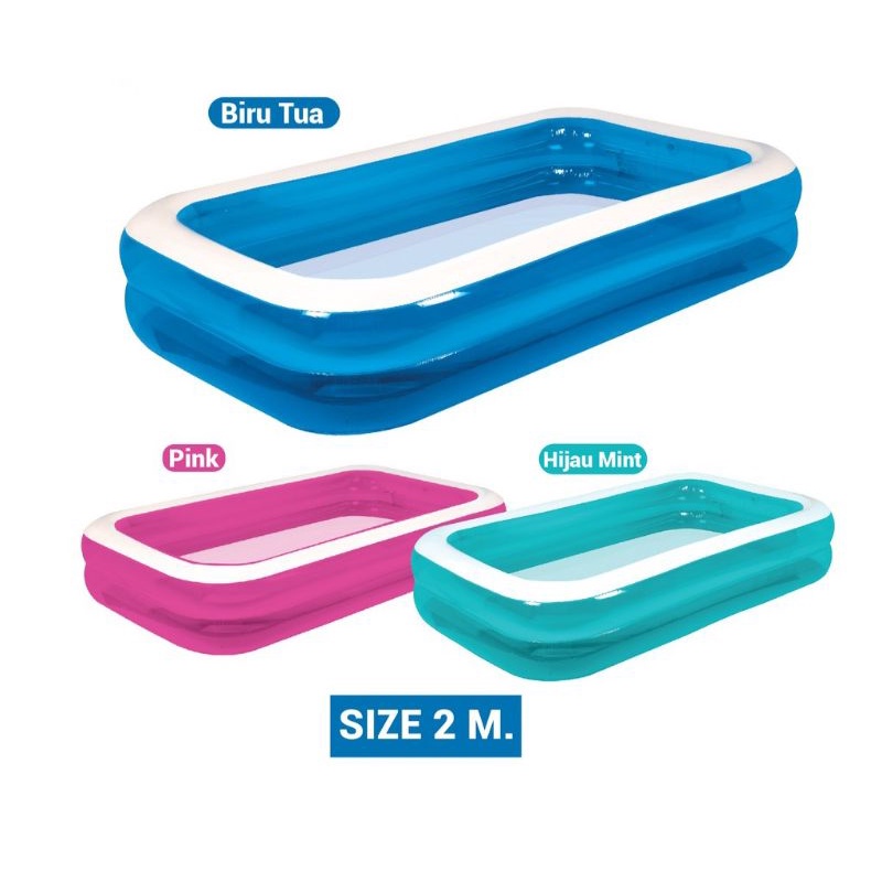 kolam karet 2 meter merk kisubo