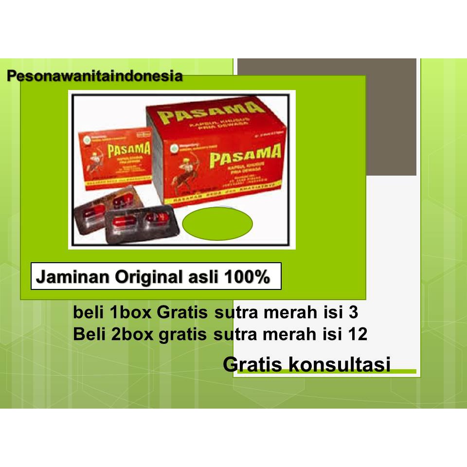 [AWAS BARANG KW]PASAMA kapsul penambah stamina pria/jamu herbal pasama/kapsul pasama original asli